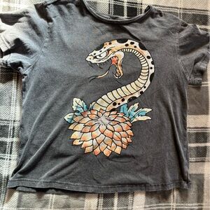 Woman size small Ed Hardy crop T-shirt